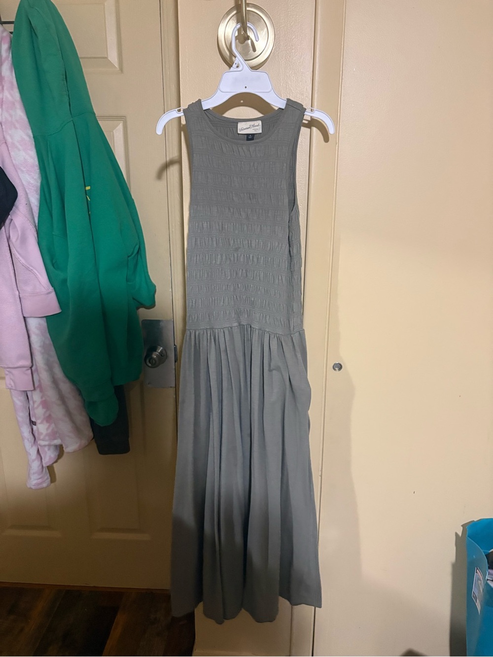Universal Thread Sleeveless Smocked Maxi Dress - Gray